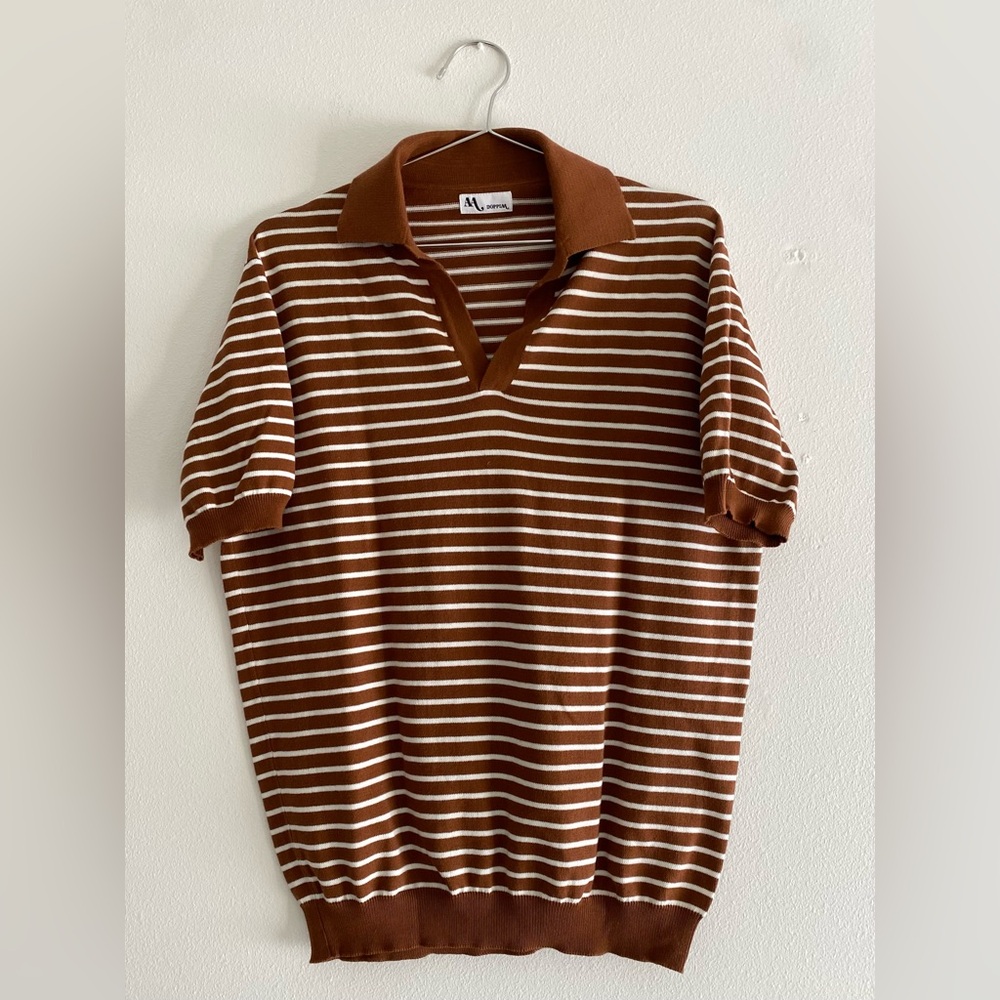 AA Doppiaa 100% cotton men’s polo style sweater